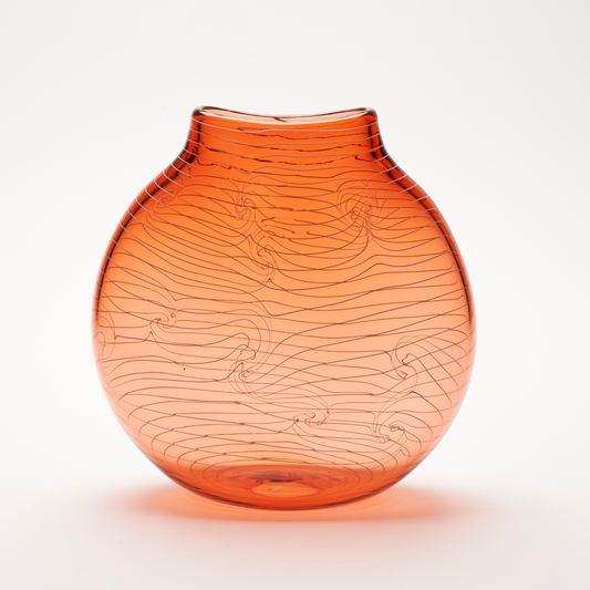 Topographic Flat Vase